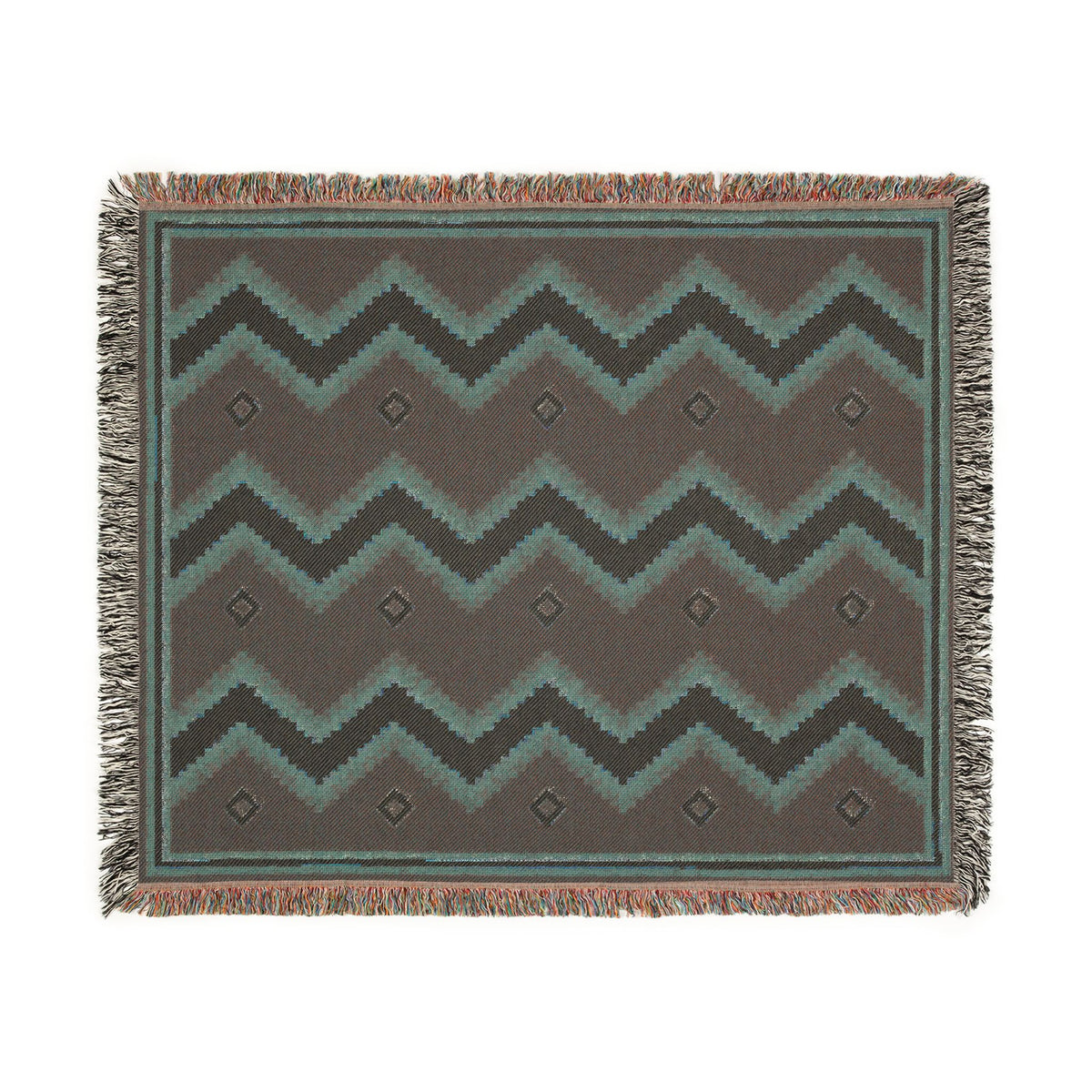 Canyon Saddle — Woven Throw Blanket