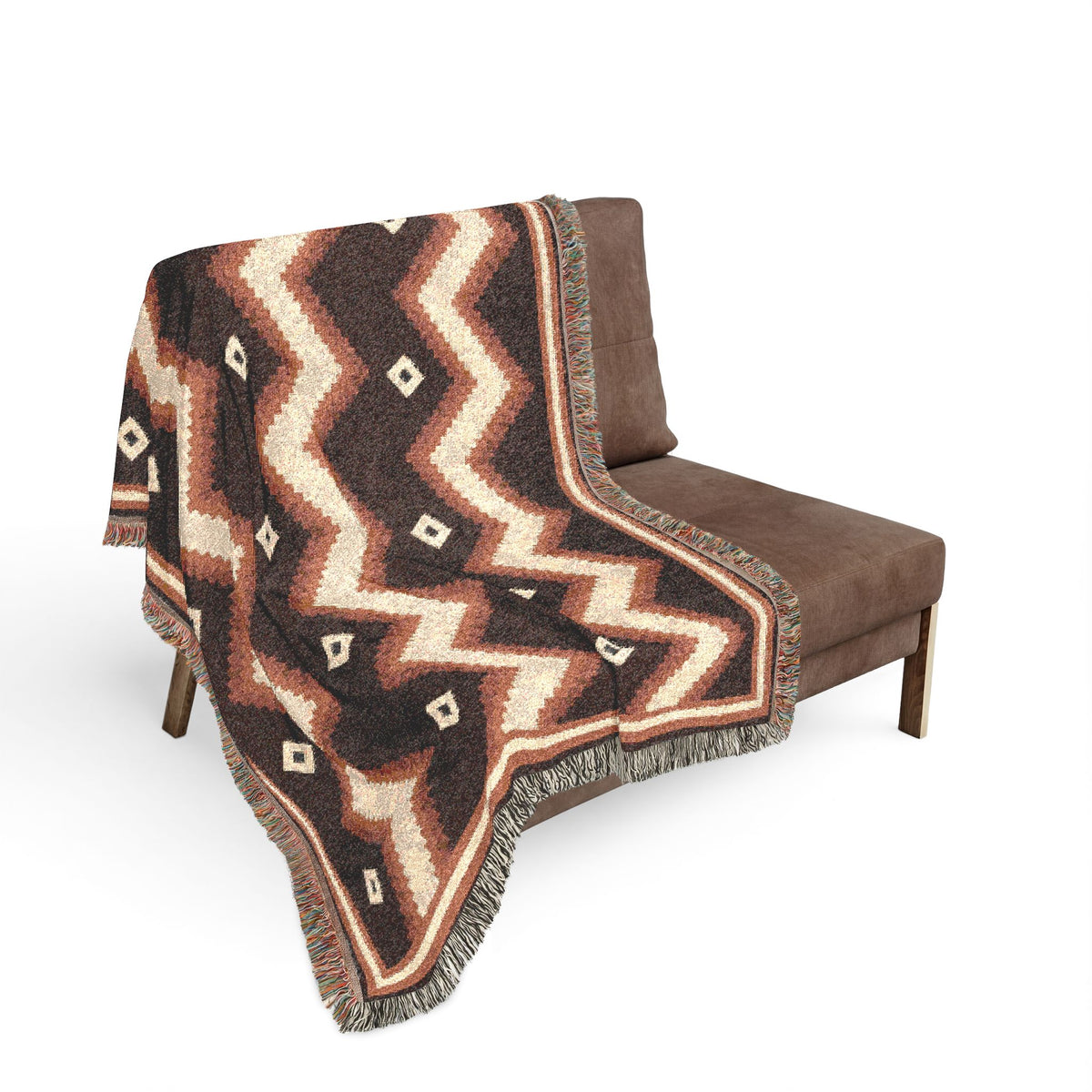 Canyon Saddle — Woven Throw Blanket