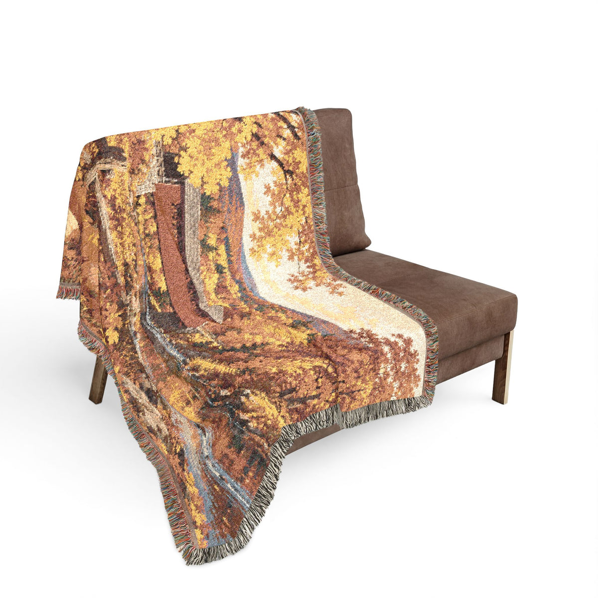 Autumn Creek — Woven Throw Blanket