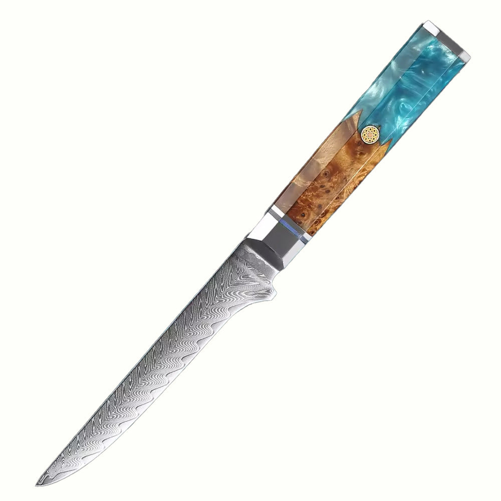Japanese-Style Kitchen Knives with Wood Handles