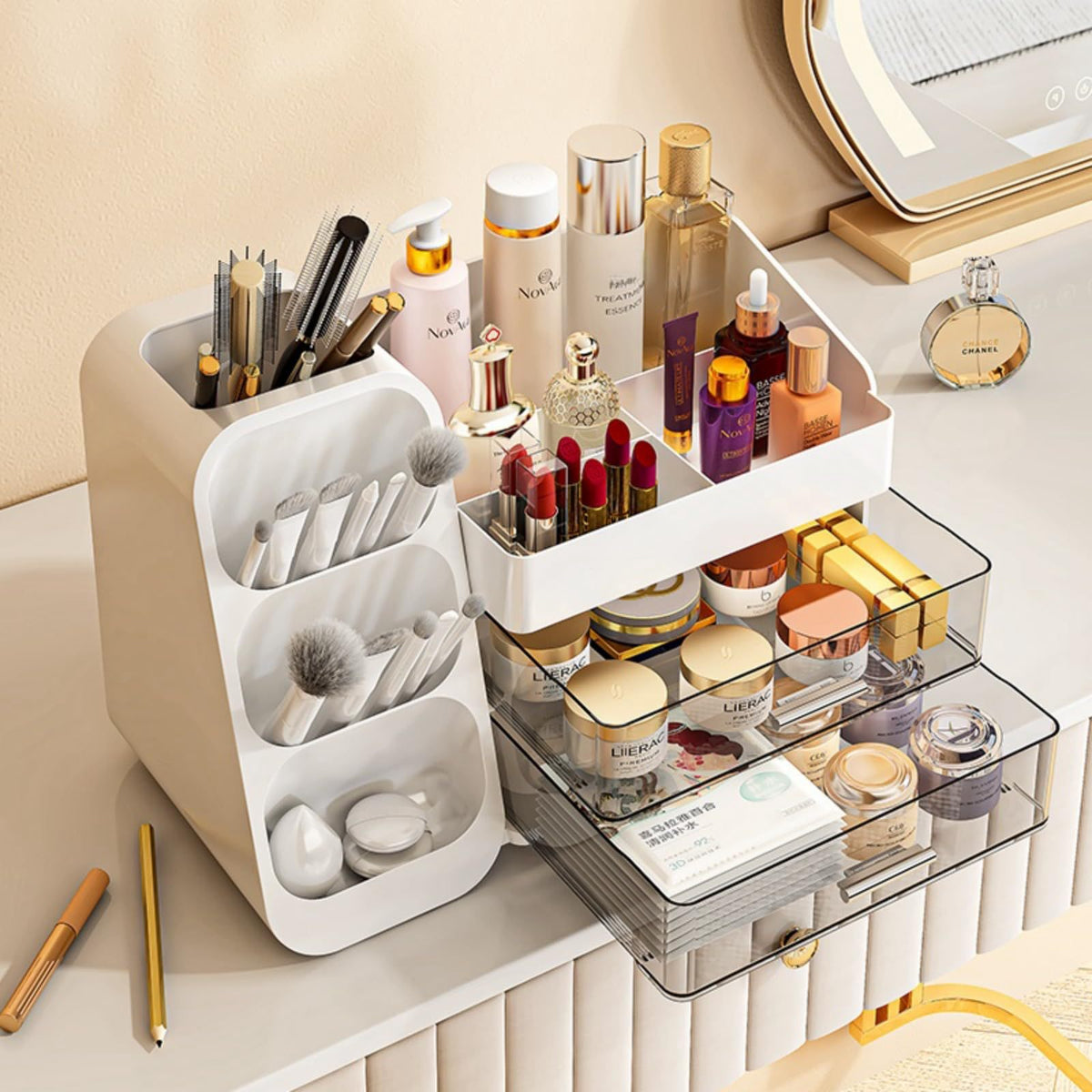 Tiered Makeup & Skincare Organizer
