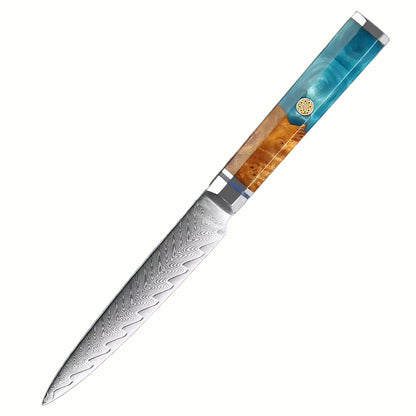 Japanese-Style Kitchen Knives with Wood Handles