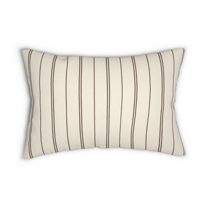 Cocoa Pinstripe Pillow