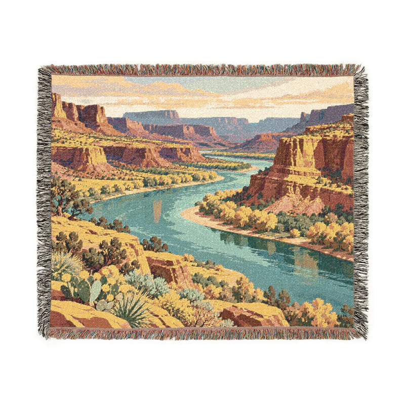 Canyon River — Woven Throw Blanket