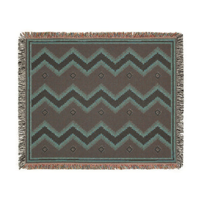 Canyon Saddle — Woven Throw Blanket