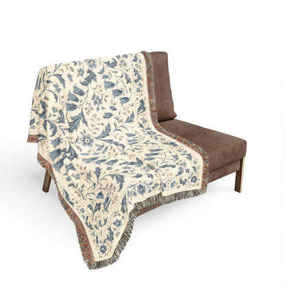 Bluebell Manor — Woven Throw Blanket