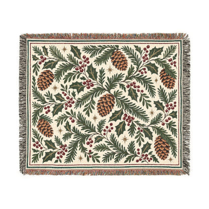 Evergreen Hearth — Woven Throw Blanket