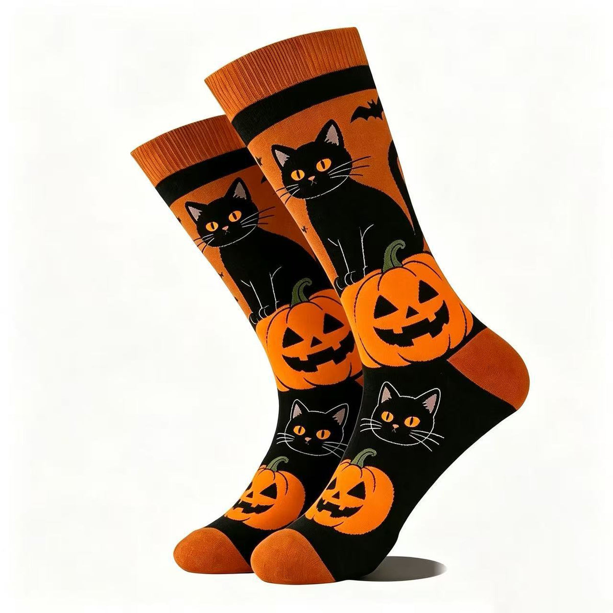 Halloween Cotton-Blend Mid-Calf Socks