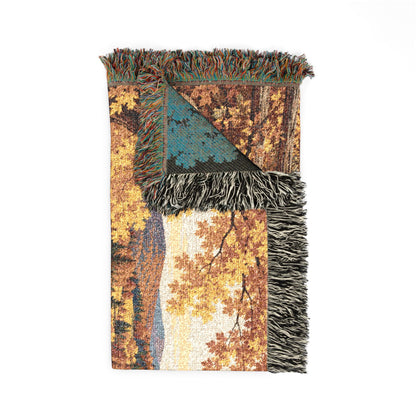 Autumn Creek — Woven Throw Blanket