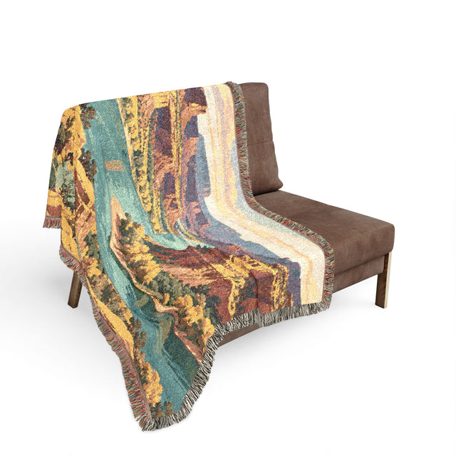 Canyon River — Woven Throw Blanket