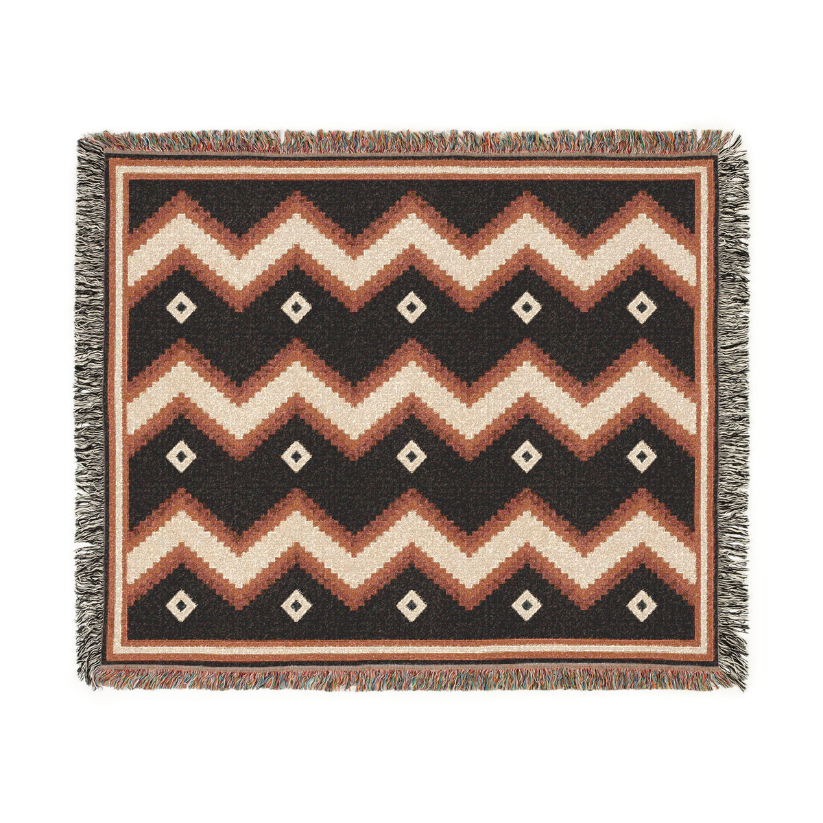 Canyon Saddle — Woven Throw Blanket