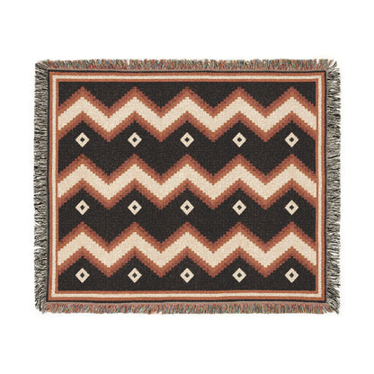 Canyon Saddle — Woven Throw Blanket