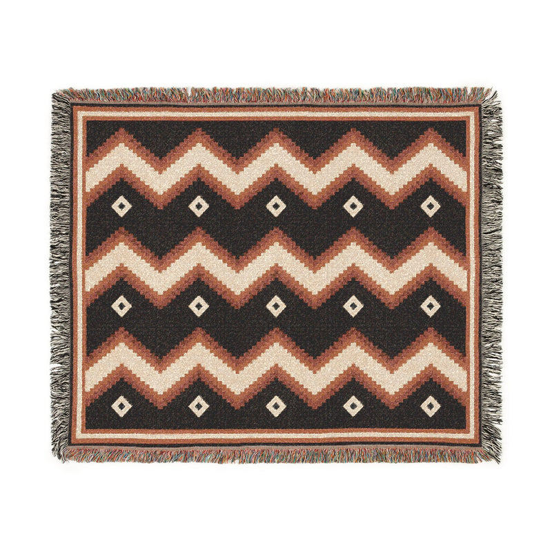 Canyon Saddle — Woven Throw Blanket