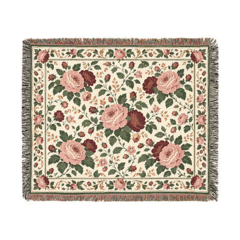 Victorian Rose — Signature Woven Throw