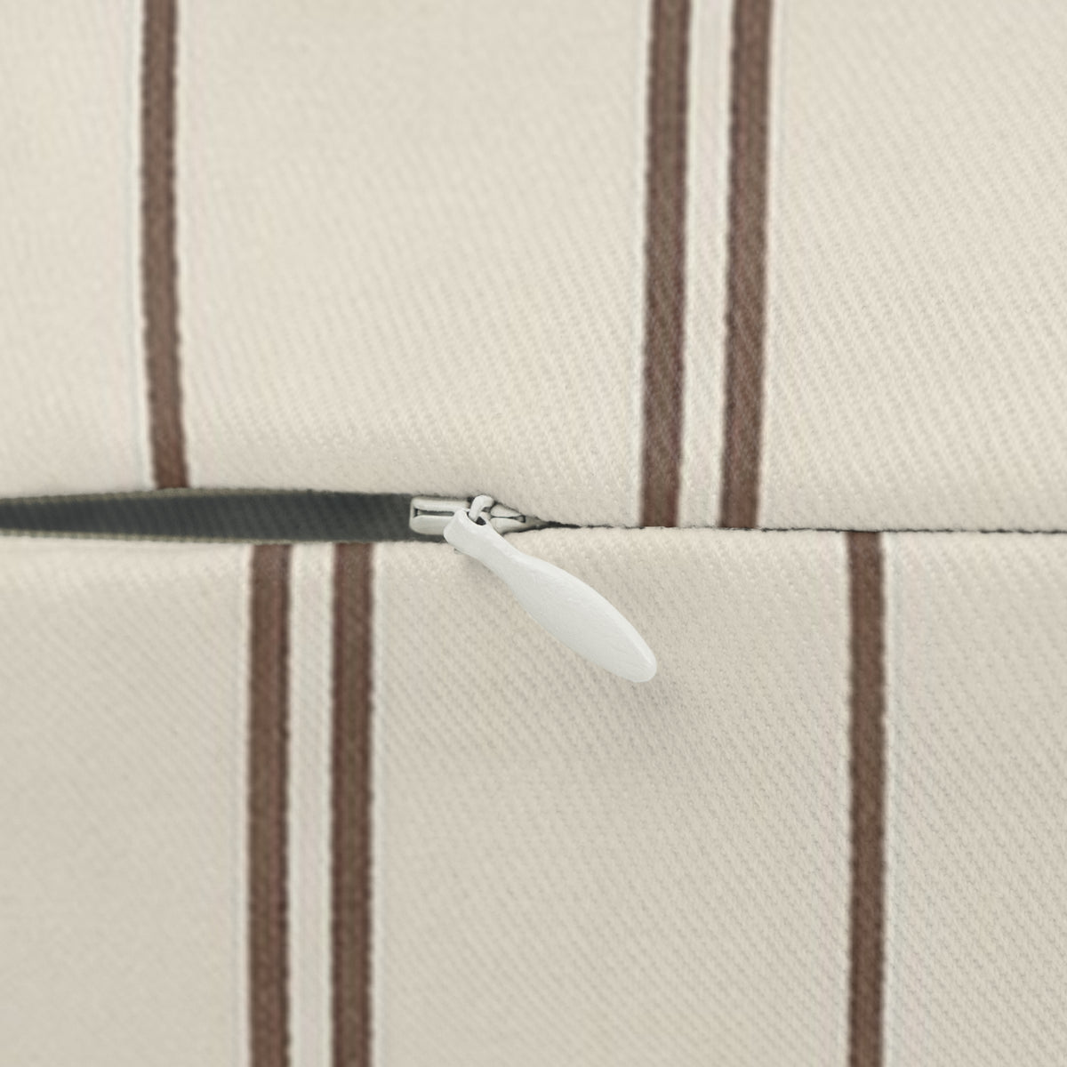 Cocoa Pinstripe Pillow