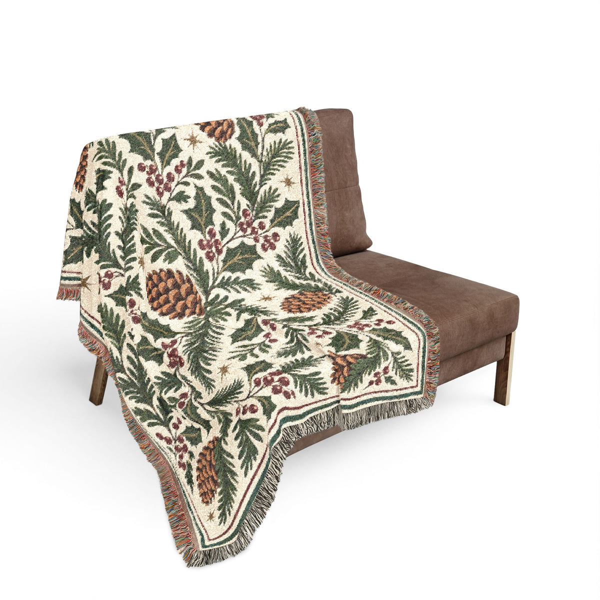 Evergreen Hearth — Woven Throw Blanket