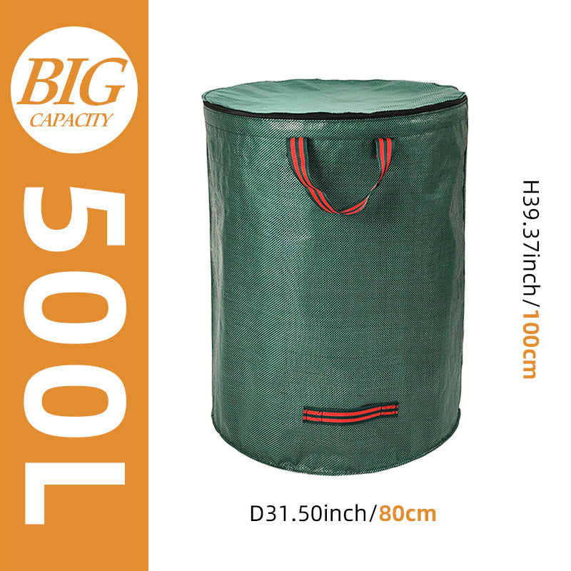 Garden Leaf Collection Bag with Lid
