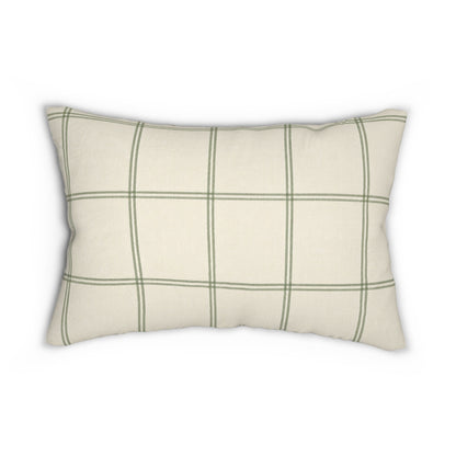 Sage Windowpane Pillow