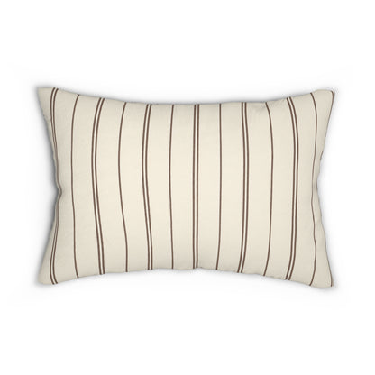 Cocoa Pinstripe Pillow