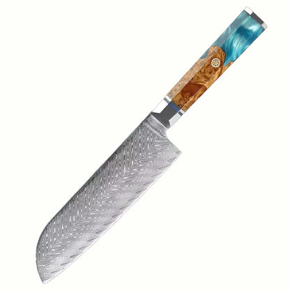 Japanese-Style Kitchen Knives with Wood Handles