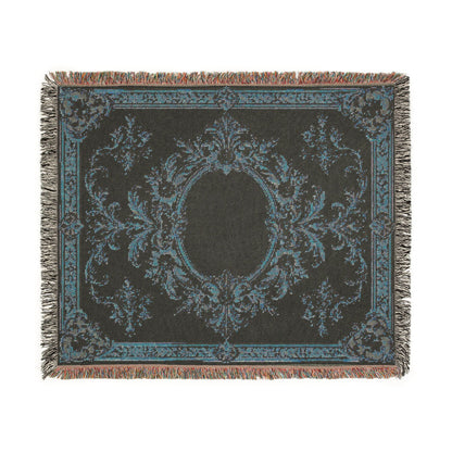 Ivory Gilded Manor — Woven Throw Blanket