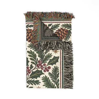 Evergreen Hearth — Woven Throw Blanket