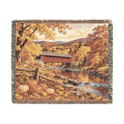 Autumn Creek — Woven Throw Blanket