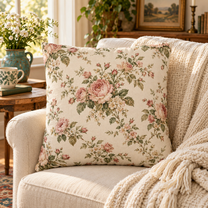 Rosewater Heirloom Pillow Cover