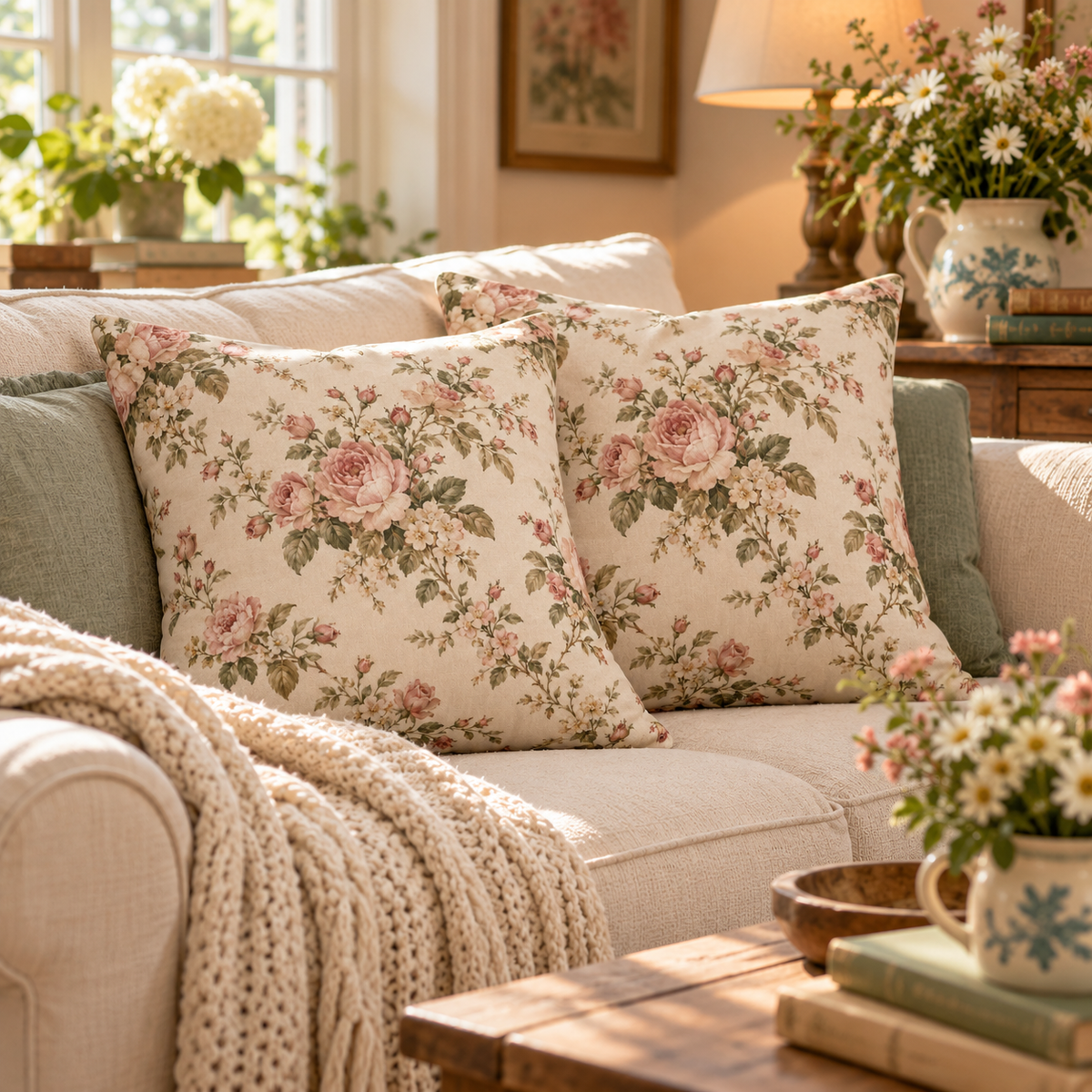 Rosewater Heirloom Pillow Cover