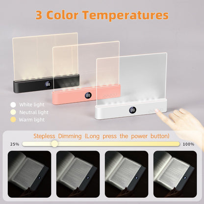 USB Rechargeable Reading Light Panel with Timer