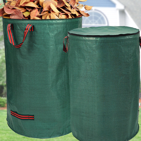 Garden Leaf Collection Bag with Lid