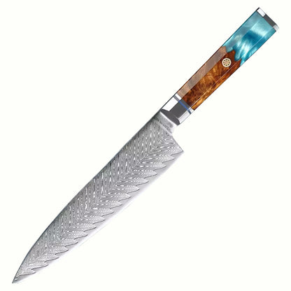 Japanese-Style Kitchen Knives with Wood Handles