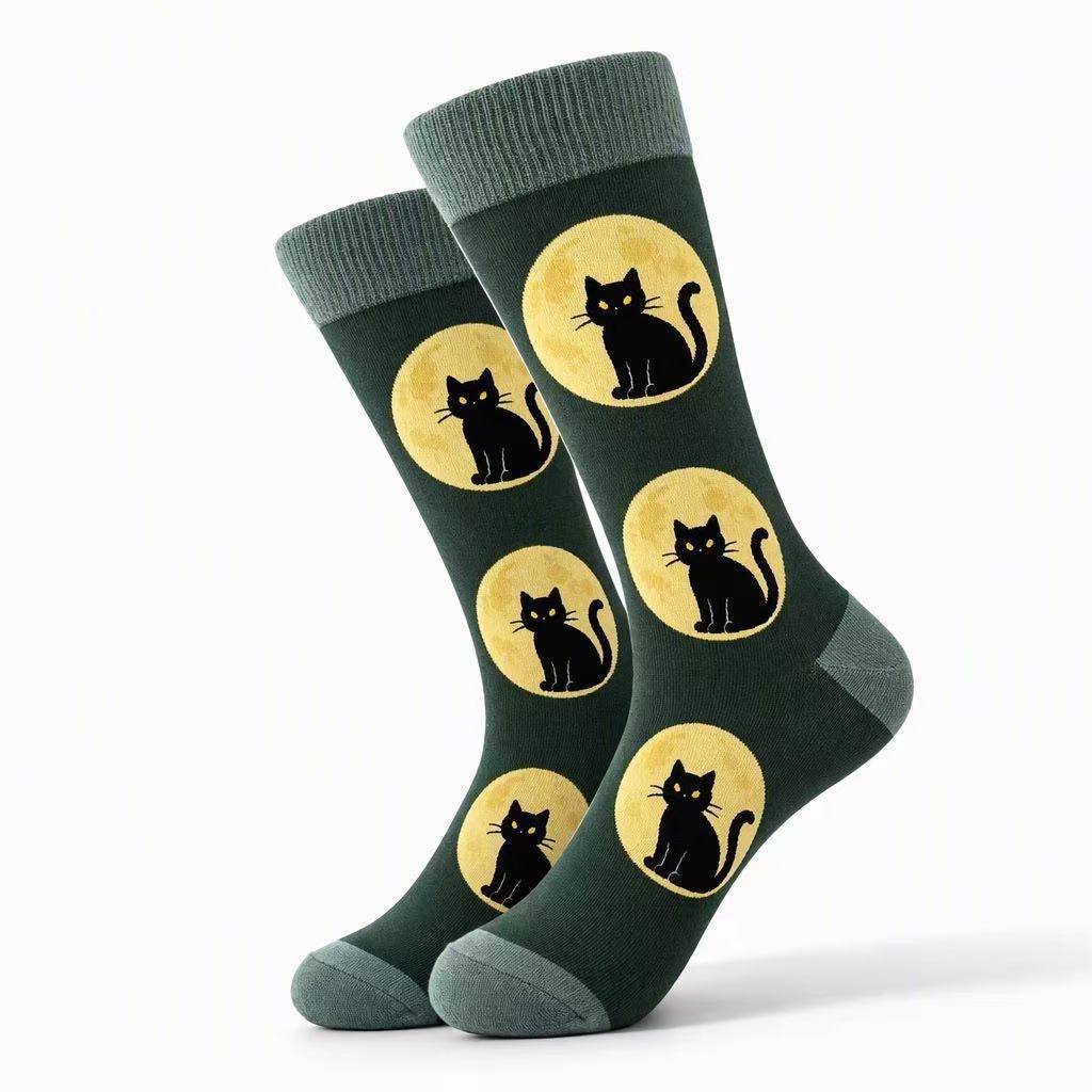 Halloween Cotton-Blend Mid-Calf Socks