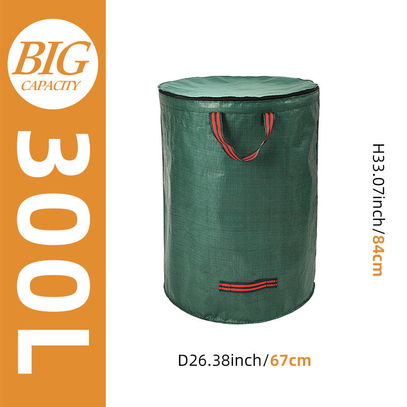 Garden Leaf Collection Bag with Lid