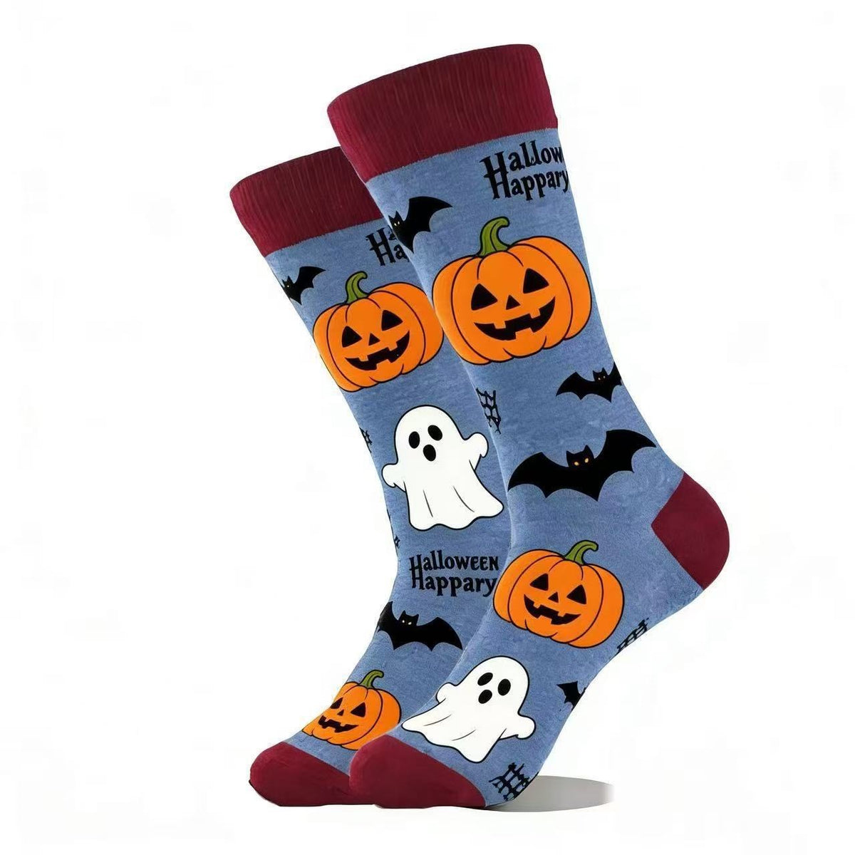 Halloween Cotton-Blend Mid-Calf Socks
